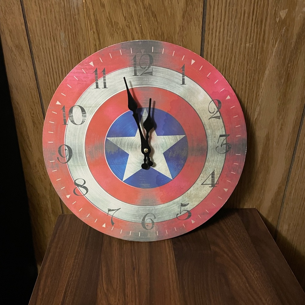 Captain America clock